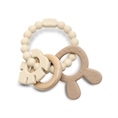 Silicone and Beech Teether “RABIT” Beige